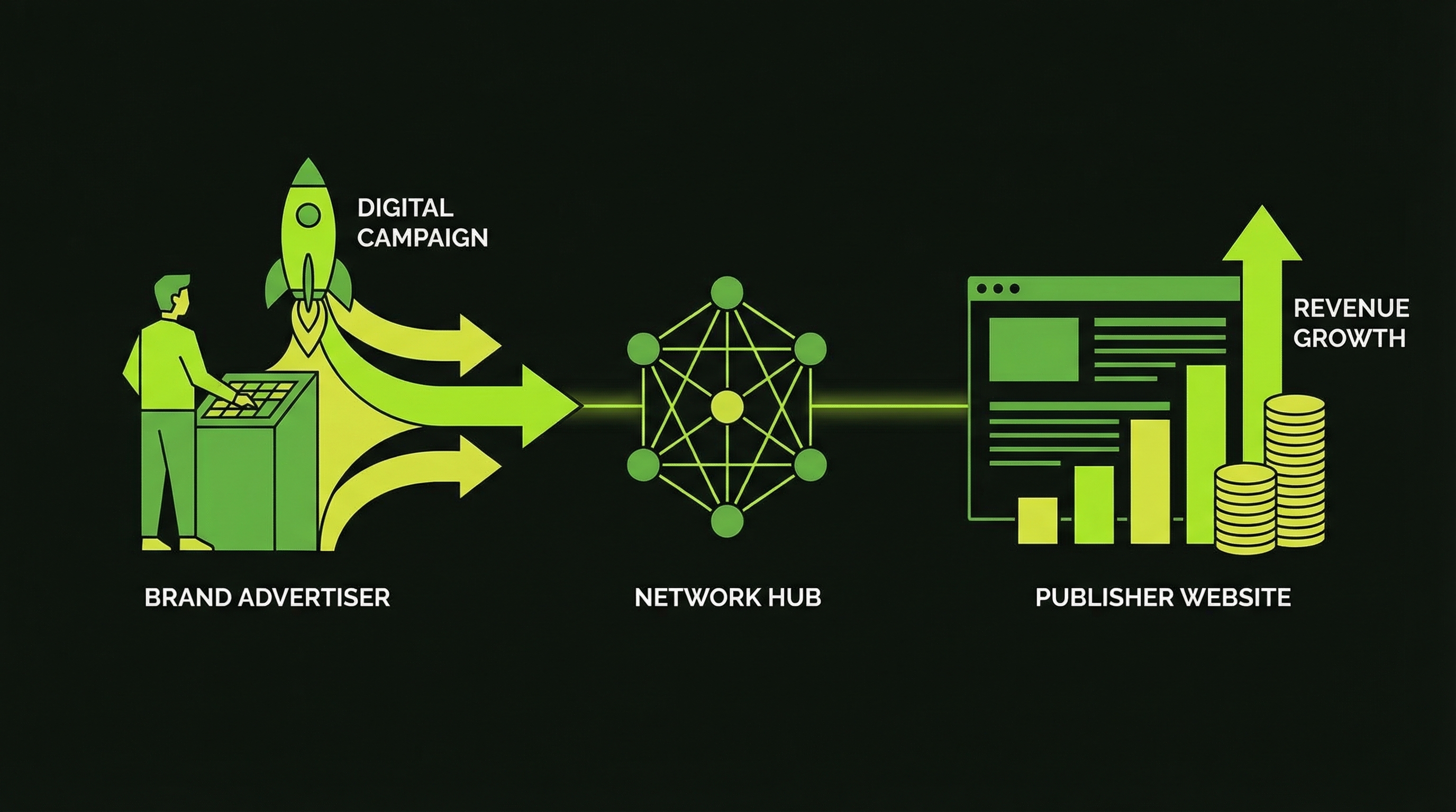 Advertisers and publishers connected through FifthBoston Ad Network